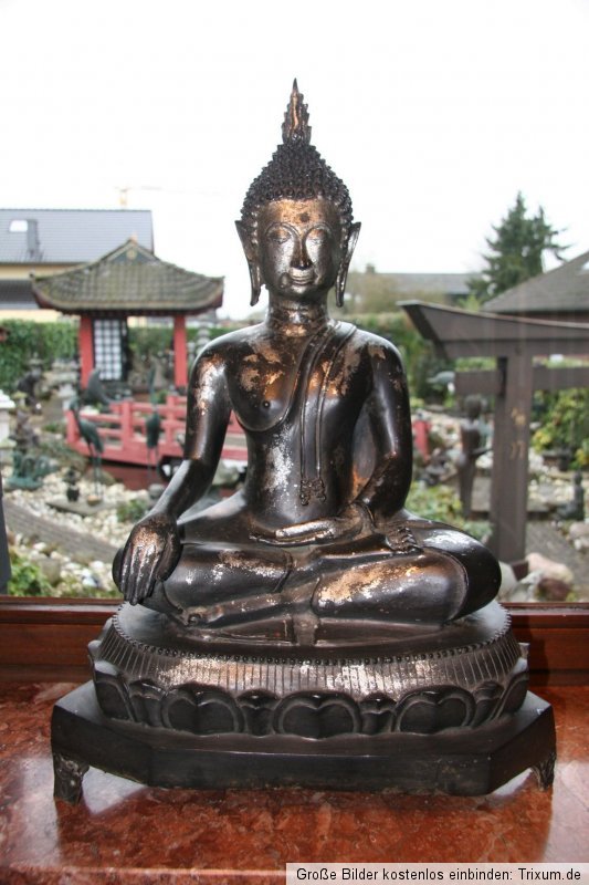 Thailändischer Buddha Bronze Figur