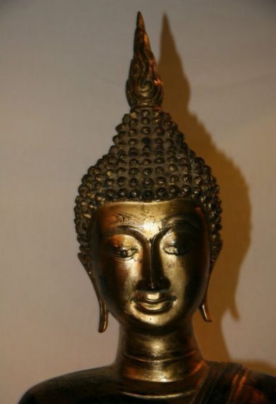 Thai Buddha Bronze Blattgold. Onlineshop asian-garden.de