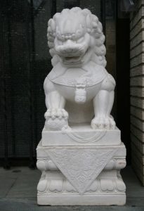 Chinesische Tempel Löwen Tempelwächter Marmor | zu kaufen auf asian