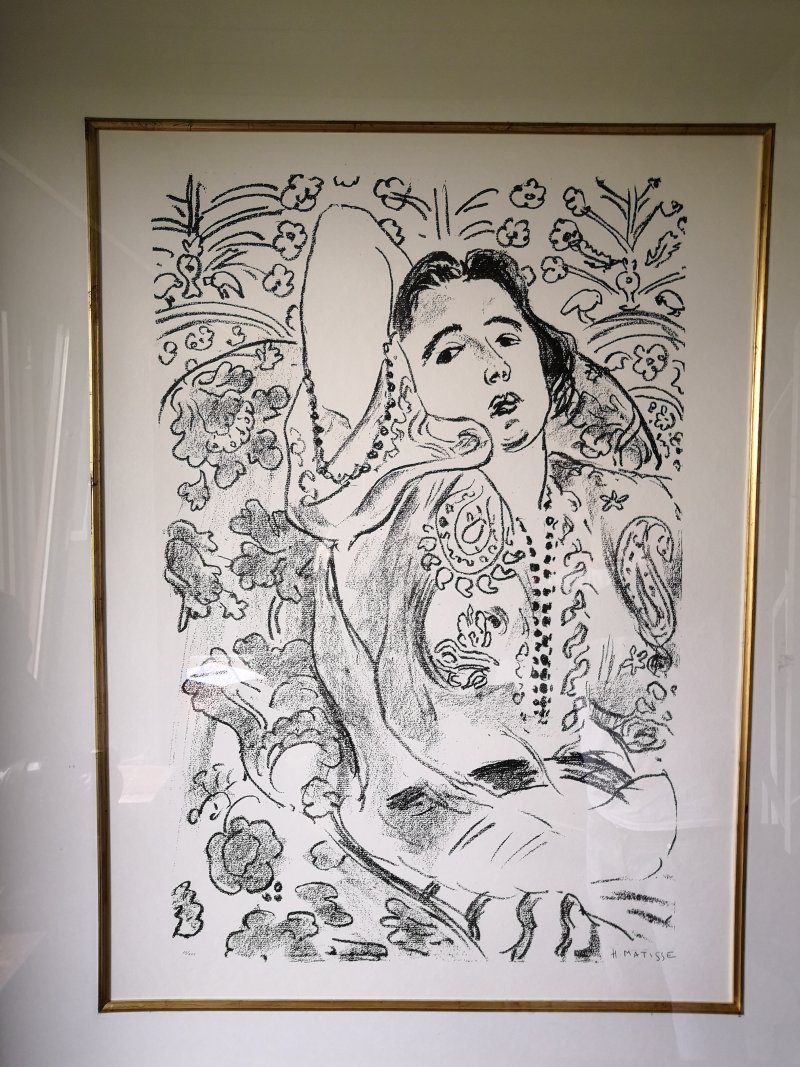 Bilddruck "Zeichnung Frau" Henri Matisse 57 x 75 cm
