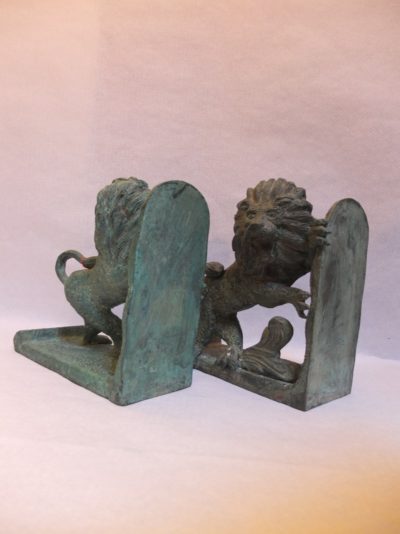 Bronze Löwen als Paar