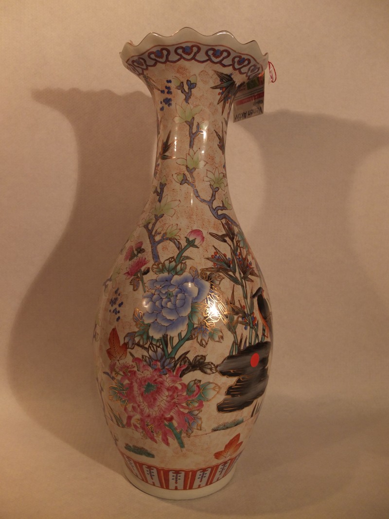China Vase "Blumen" 60cm
